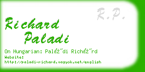 richard paladi business card